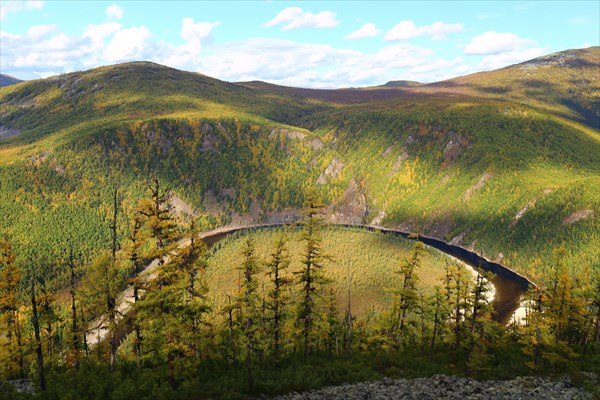 Река Мая - речная петля